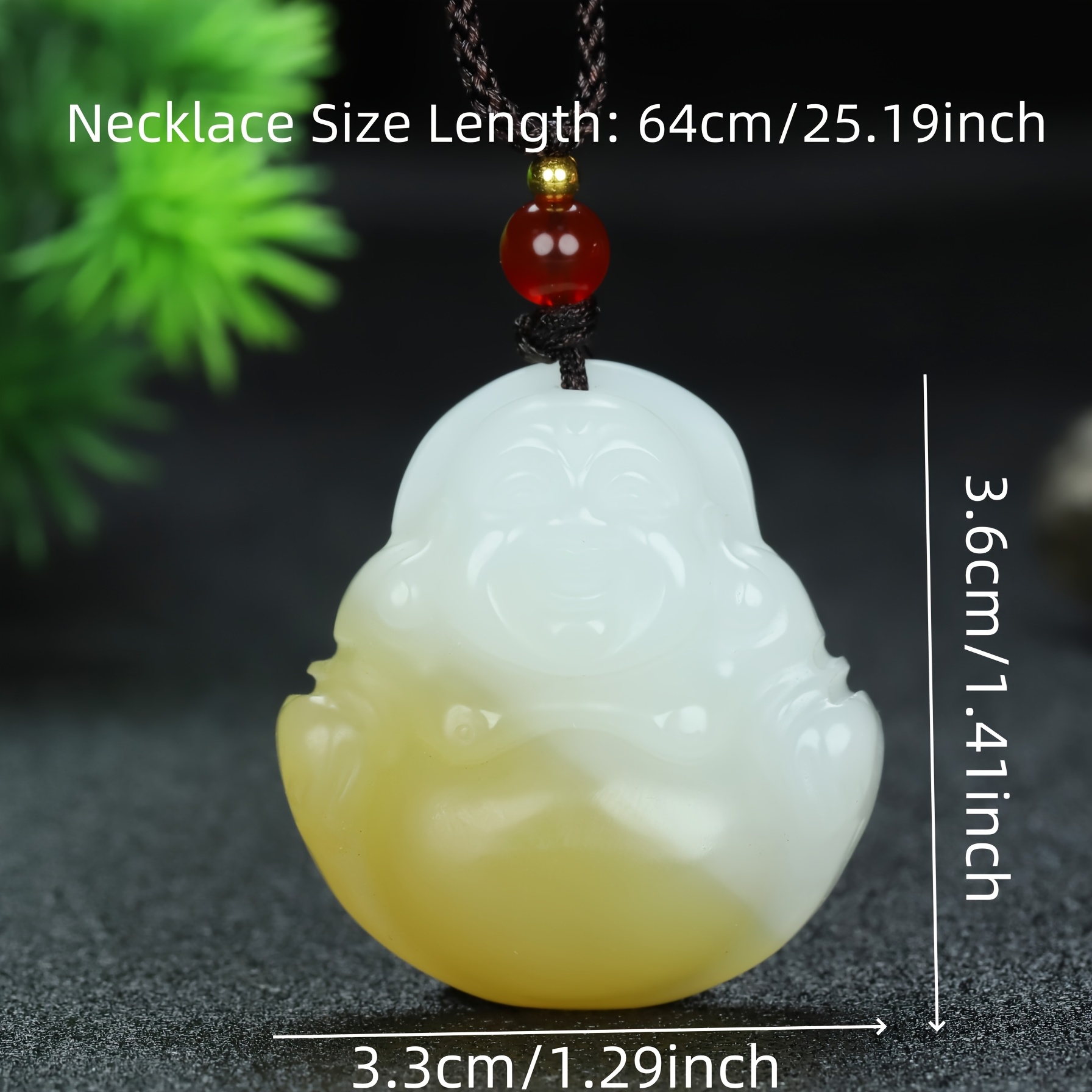 Fashionable Natural Stone Head Pendant Necklace, Unique Design